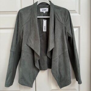 BB Dakota Wade Faux Suede Surplus Jacket green NWT size M